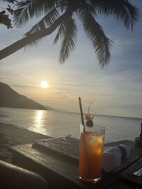 Beach area at Sunset.