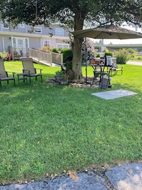Outdoor breakfast station
