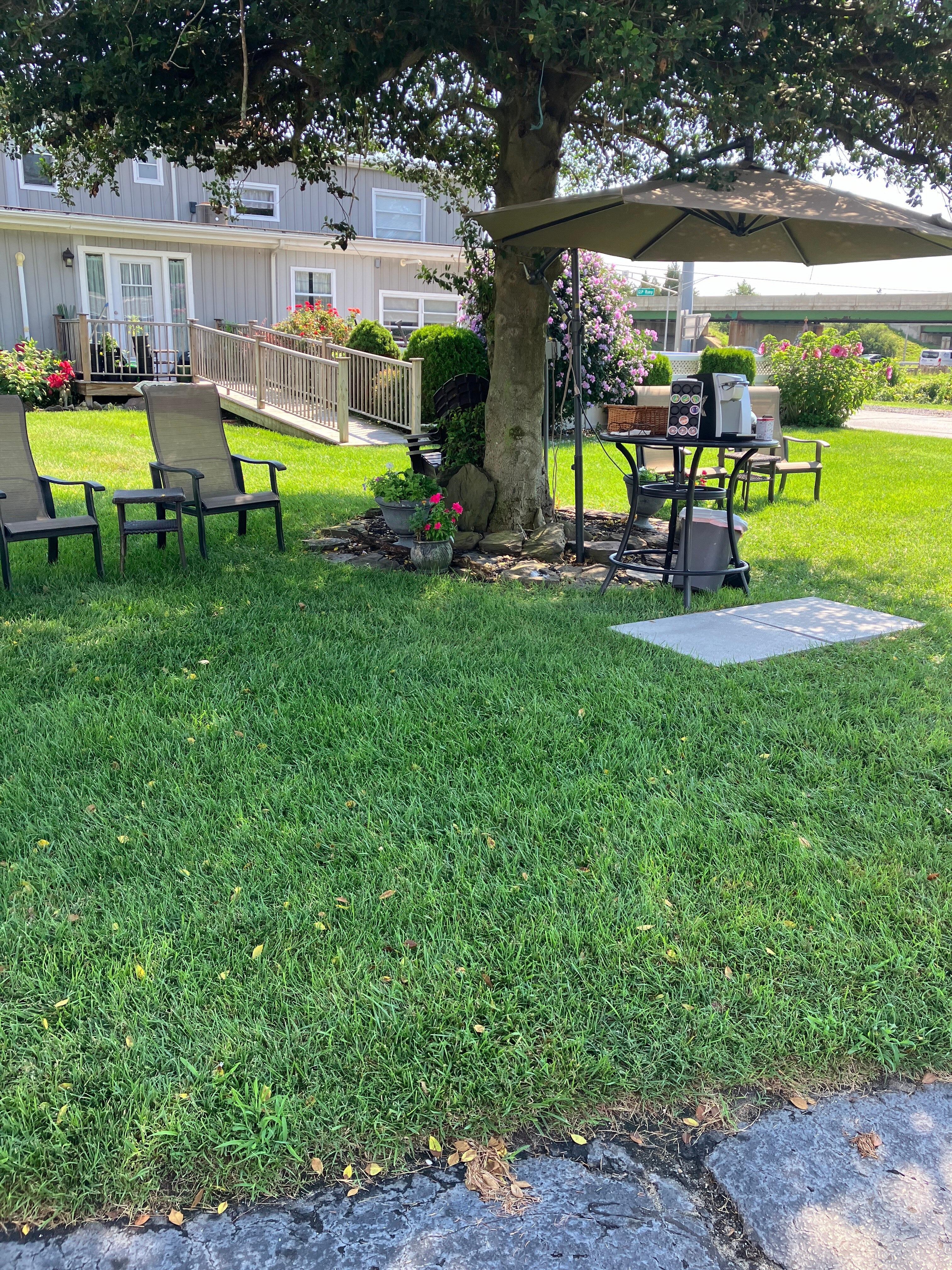Outdoor breakfast station