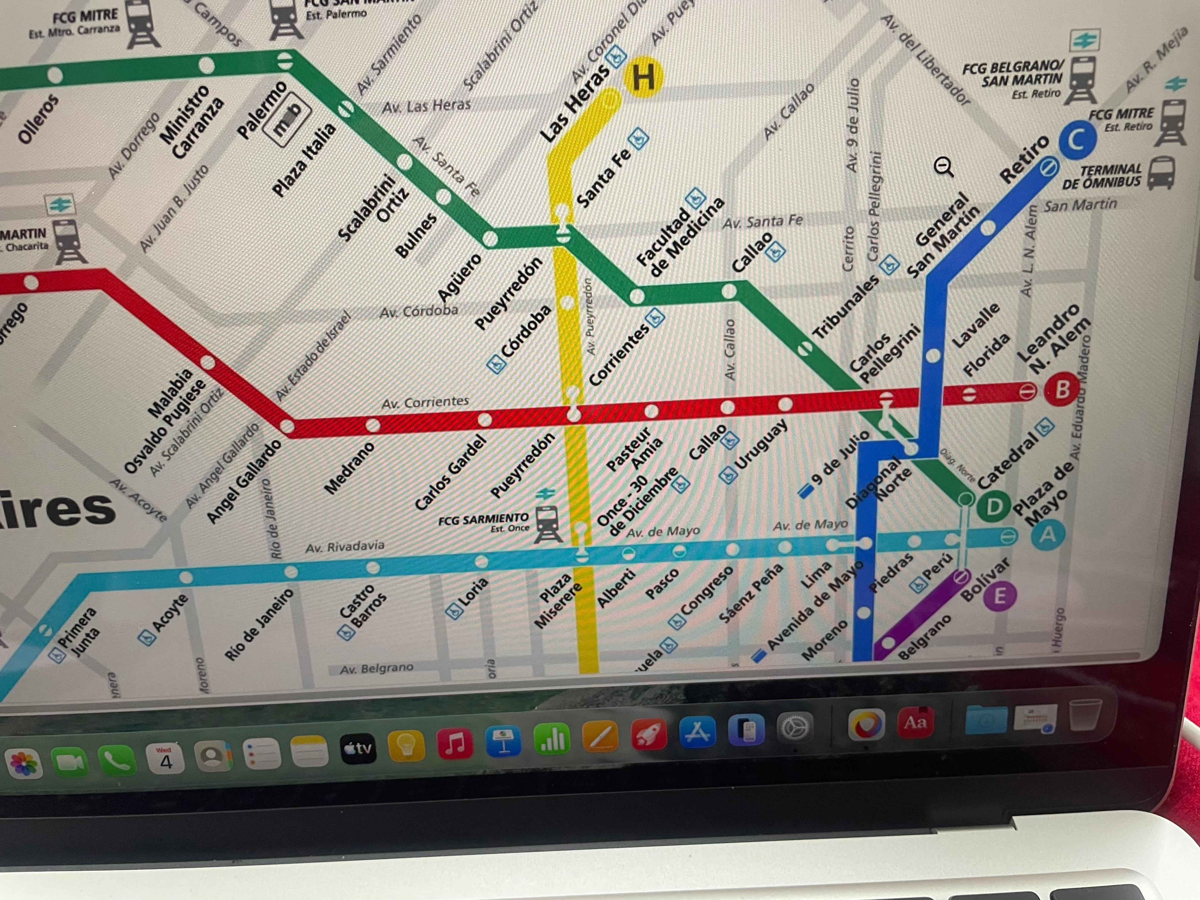 Buenos Aires Subway Map 