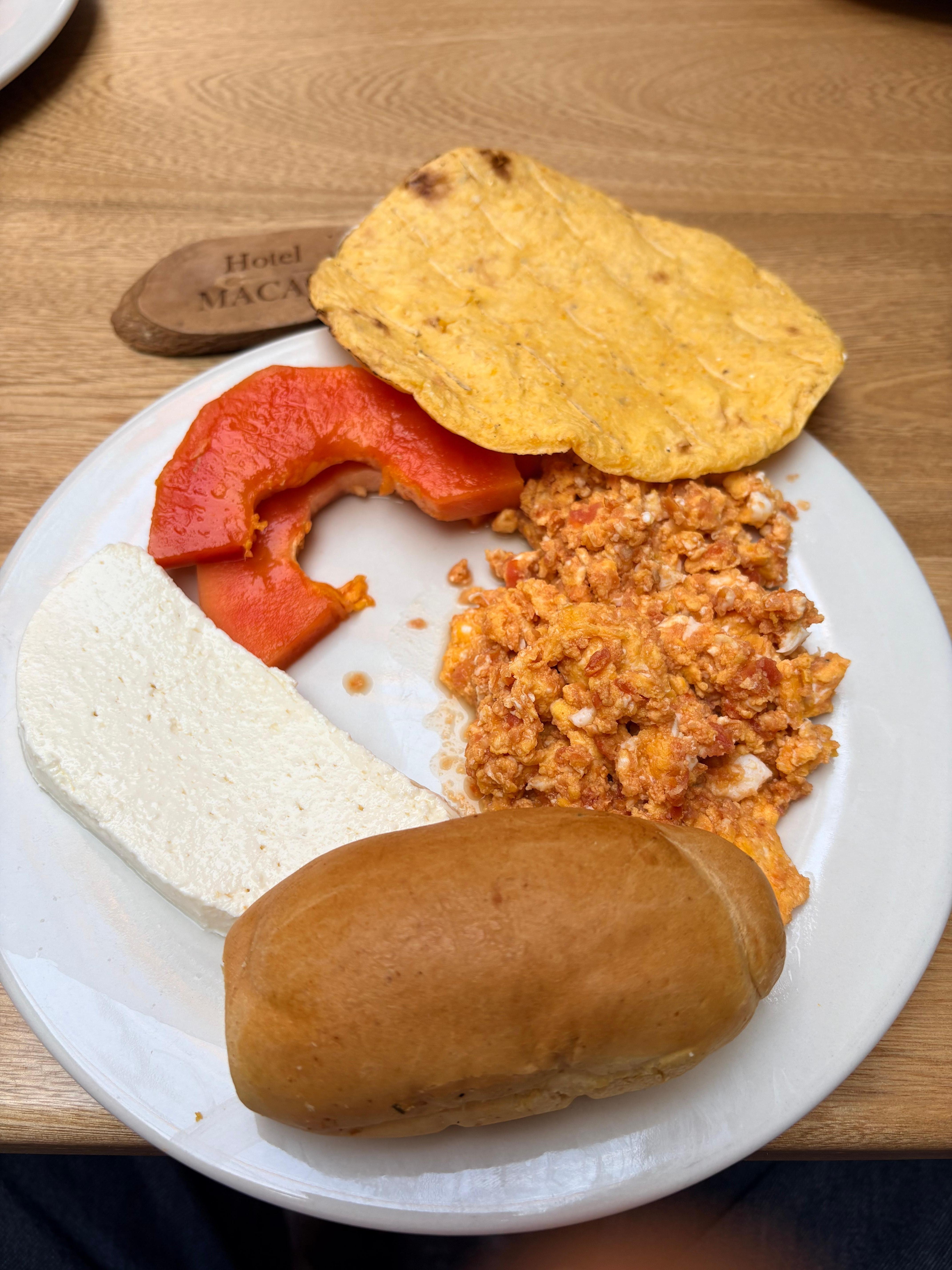 Freshly cooked complimentary breakfast