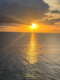 Amazing Sunset from besides the pool area