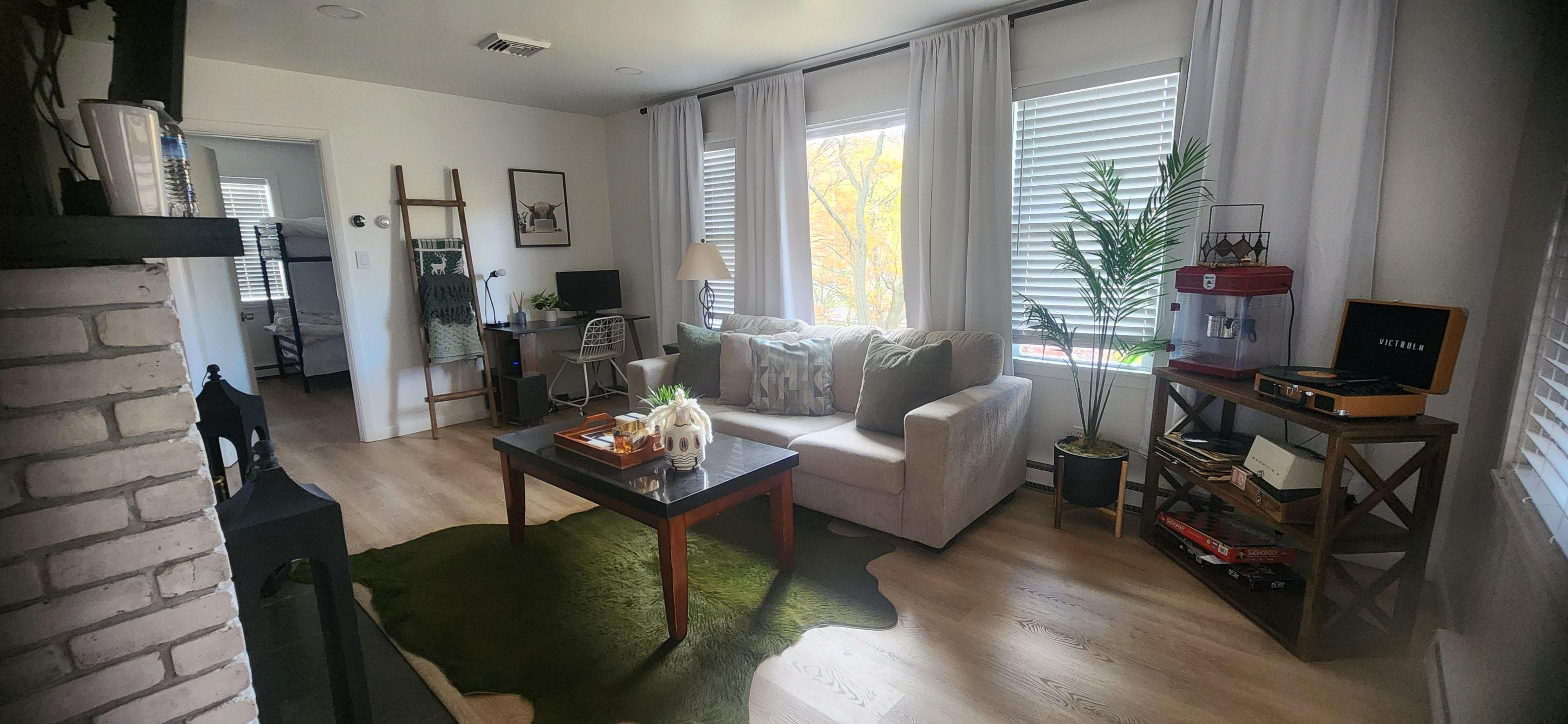 Welcoming entry into the cottage