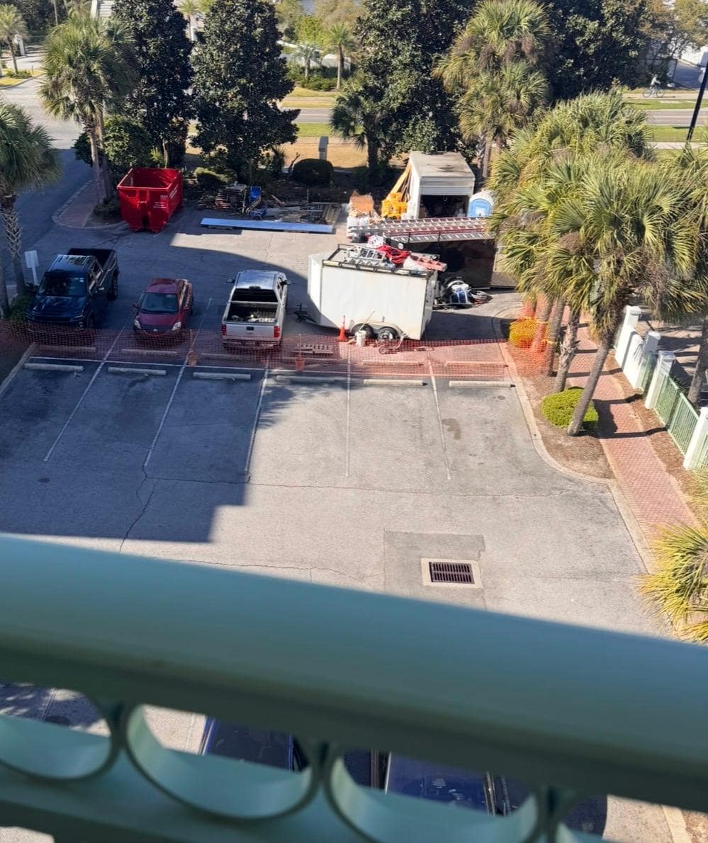 View from the balcony 