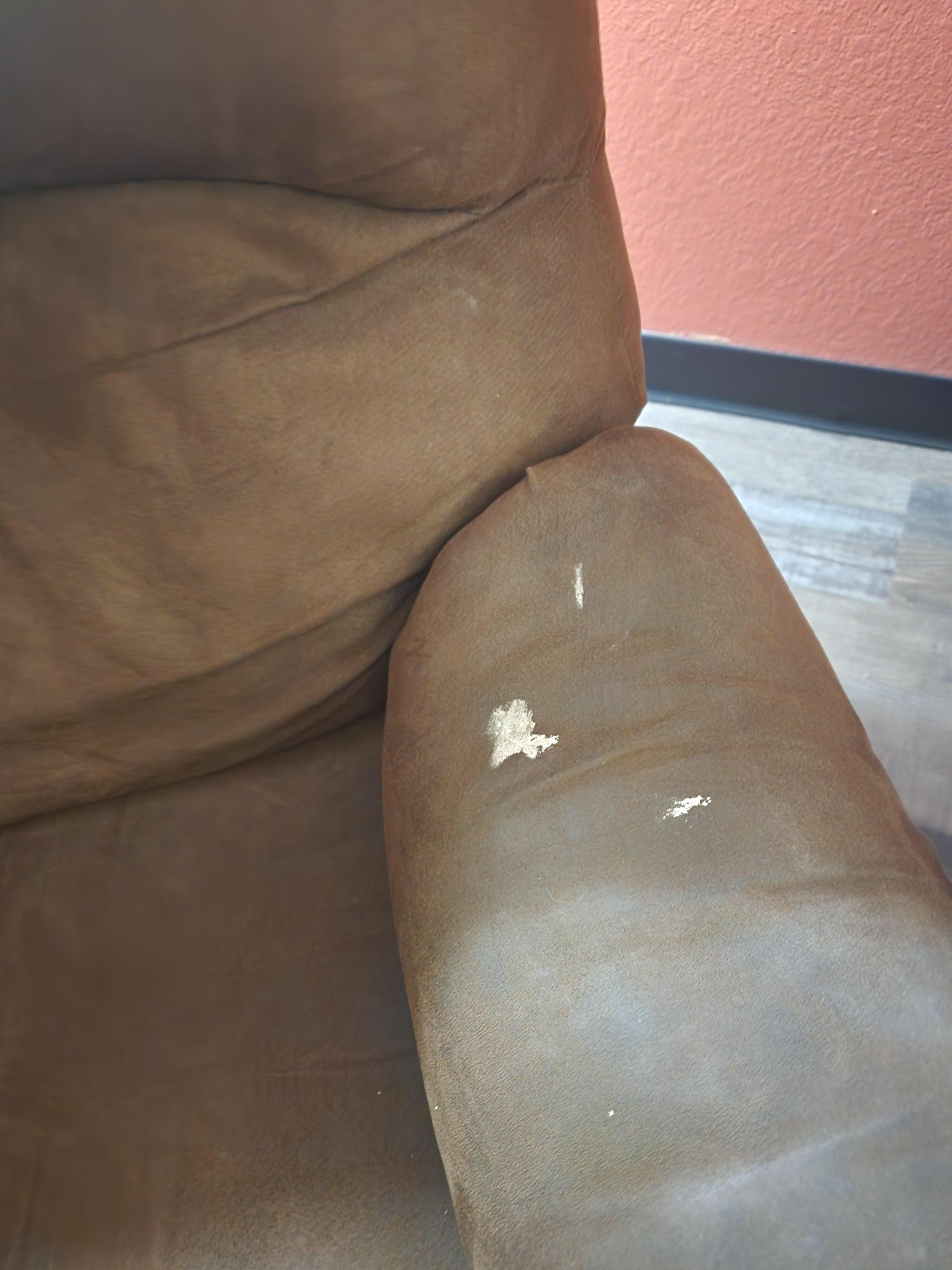 Chair had paint and tears in it.