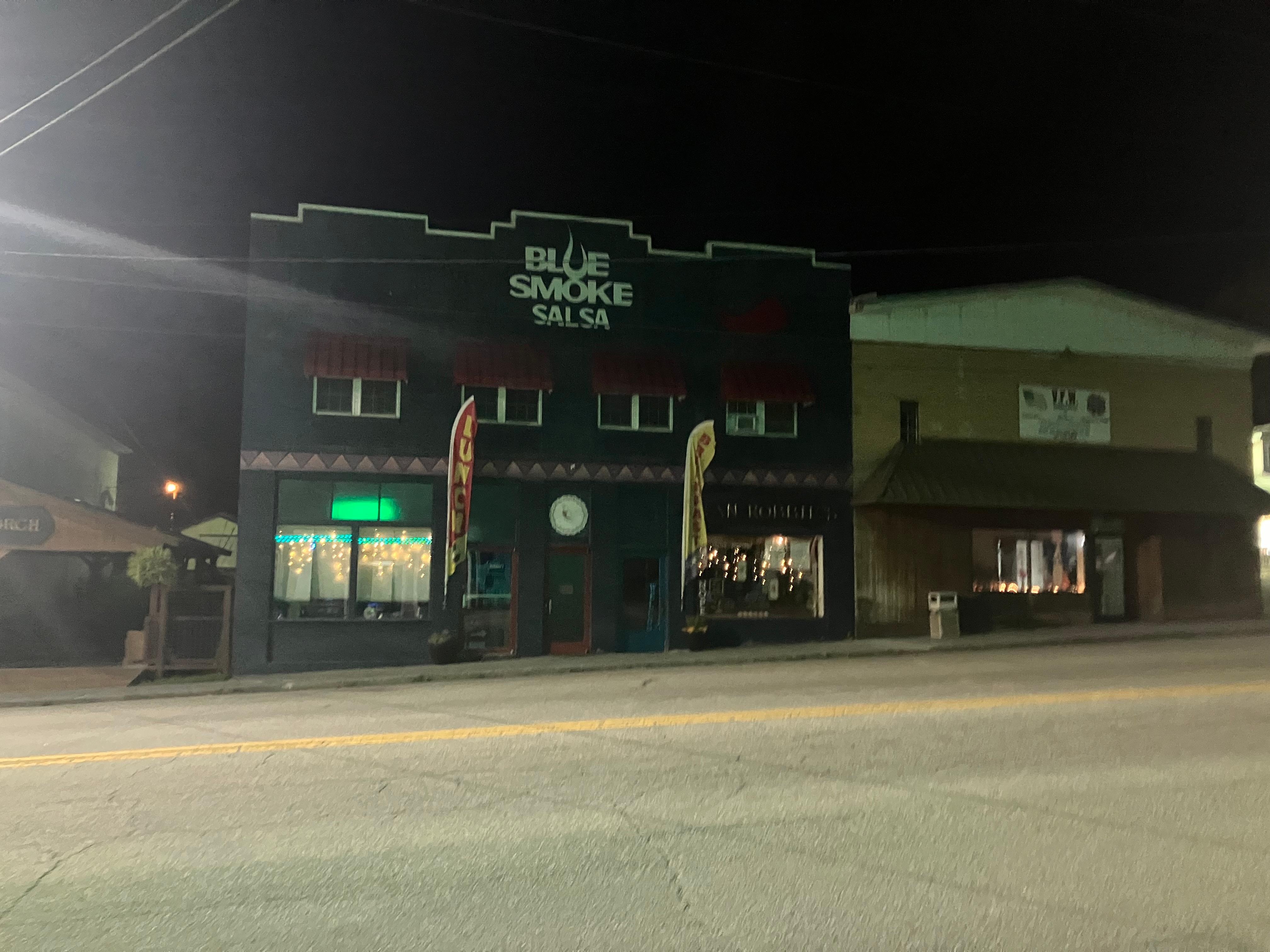 Coffee shop across the street