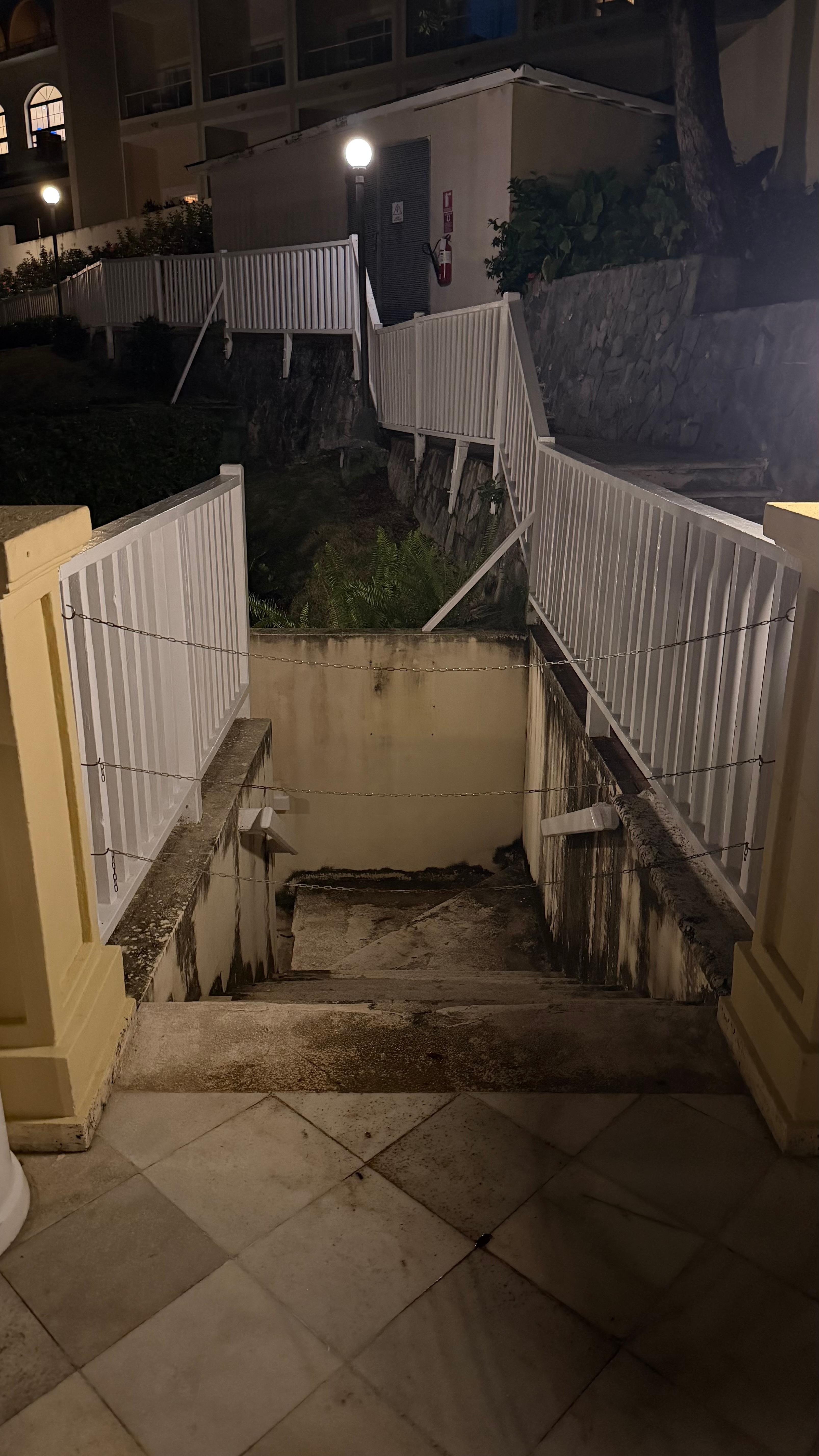 «Pool number two» area is closed off and the whole area and hotelrooms are closed down there. 