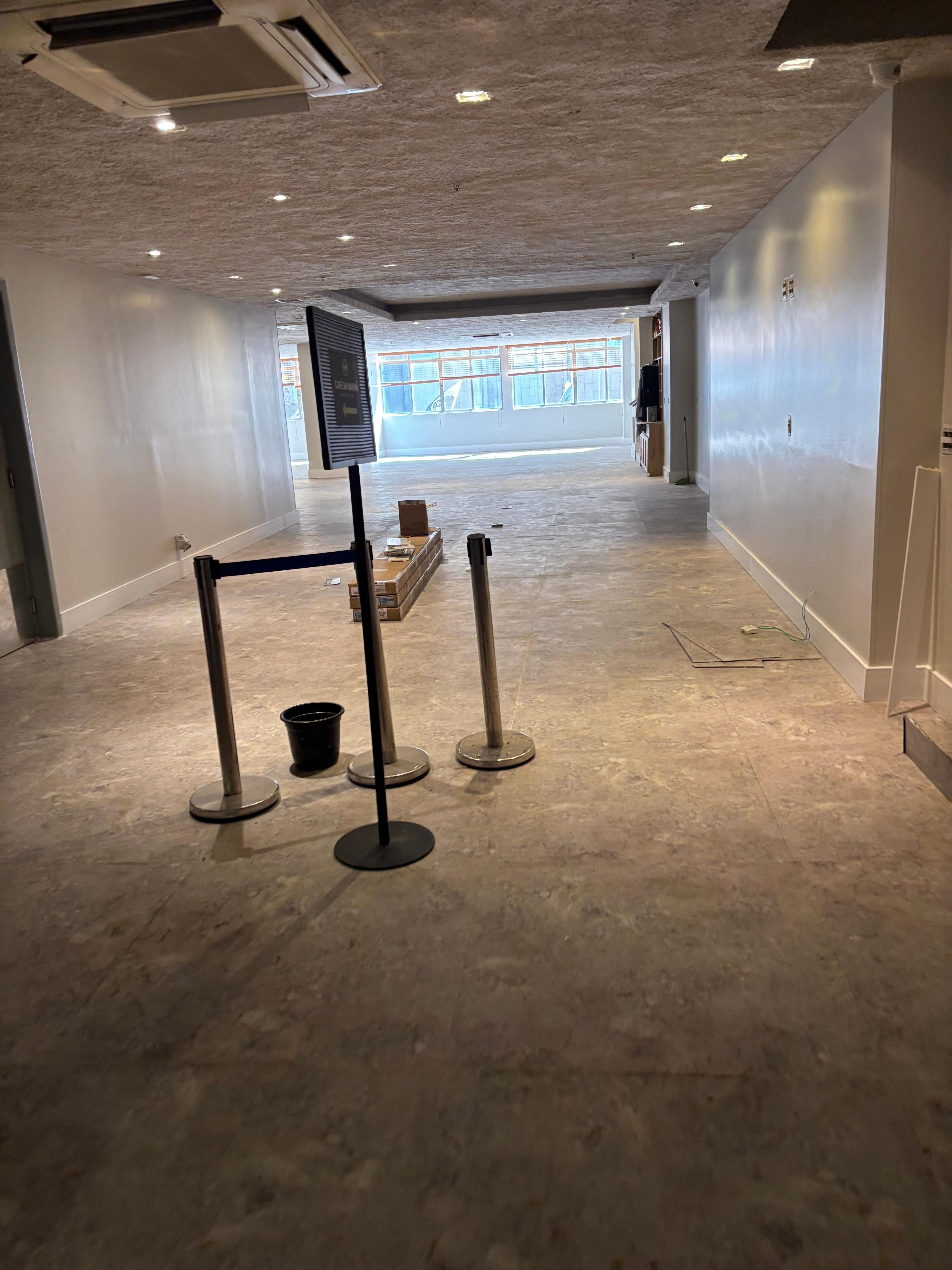 Closed breakfast area