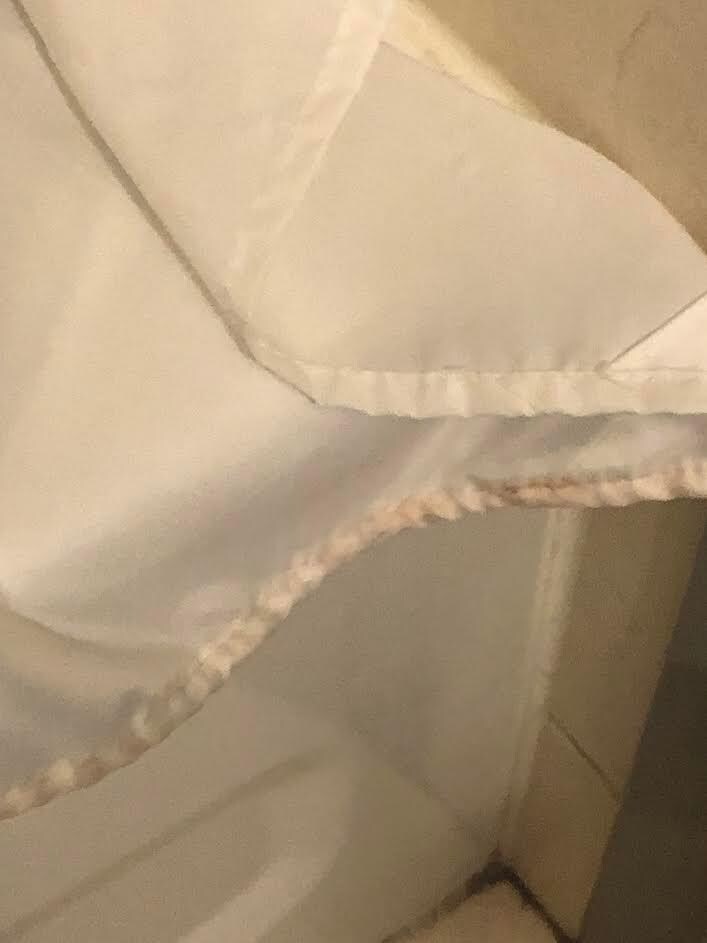 mildew on the shower curtain