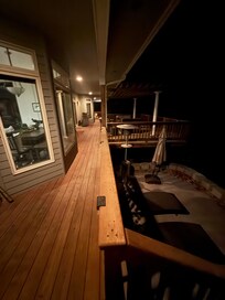 Grabbed my travel blanket enjoyed peace and quiet on the deck.