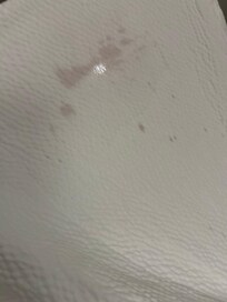 Stain on the flat sheets