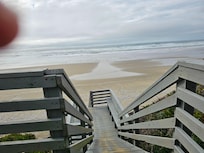Stairway to beach.