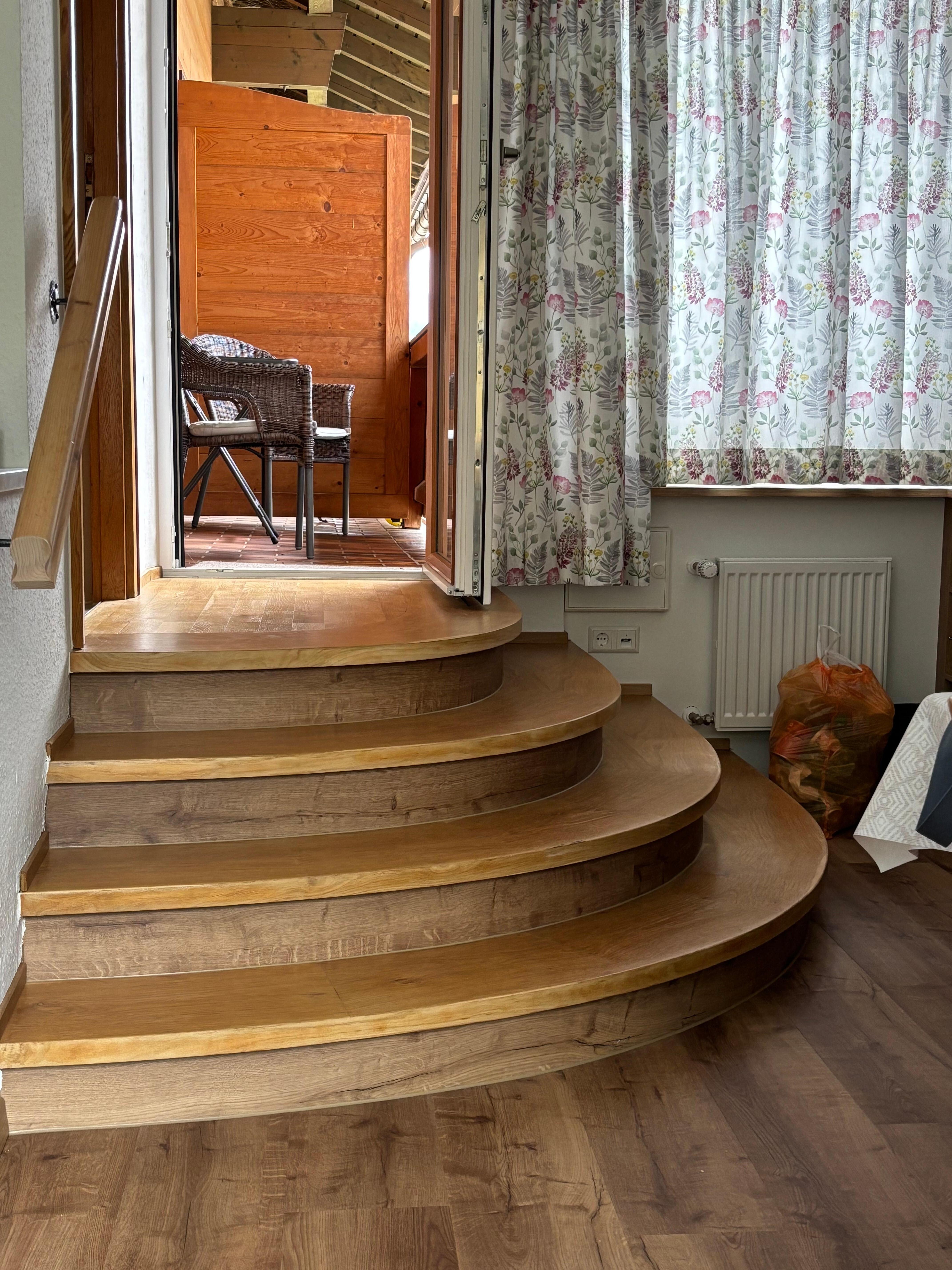 These are the steps to the bathroom.  