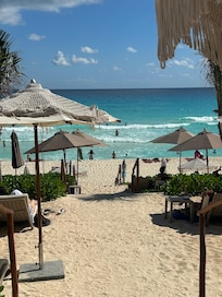 View from the beach club