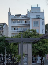 View of the hotel from the street