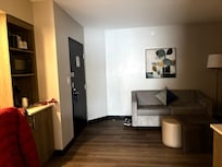 Living room area. Pull out sofa was quite comfortable