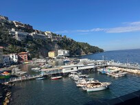 Small boat basin in front of Hotel Del Mare