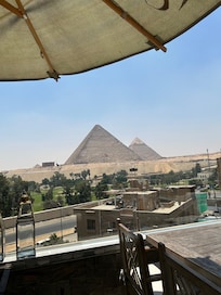 View from the rooftop restaurant