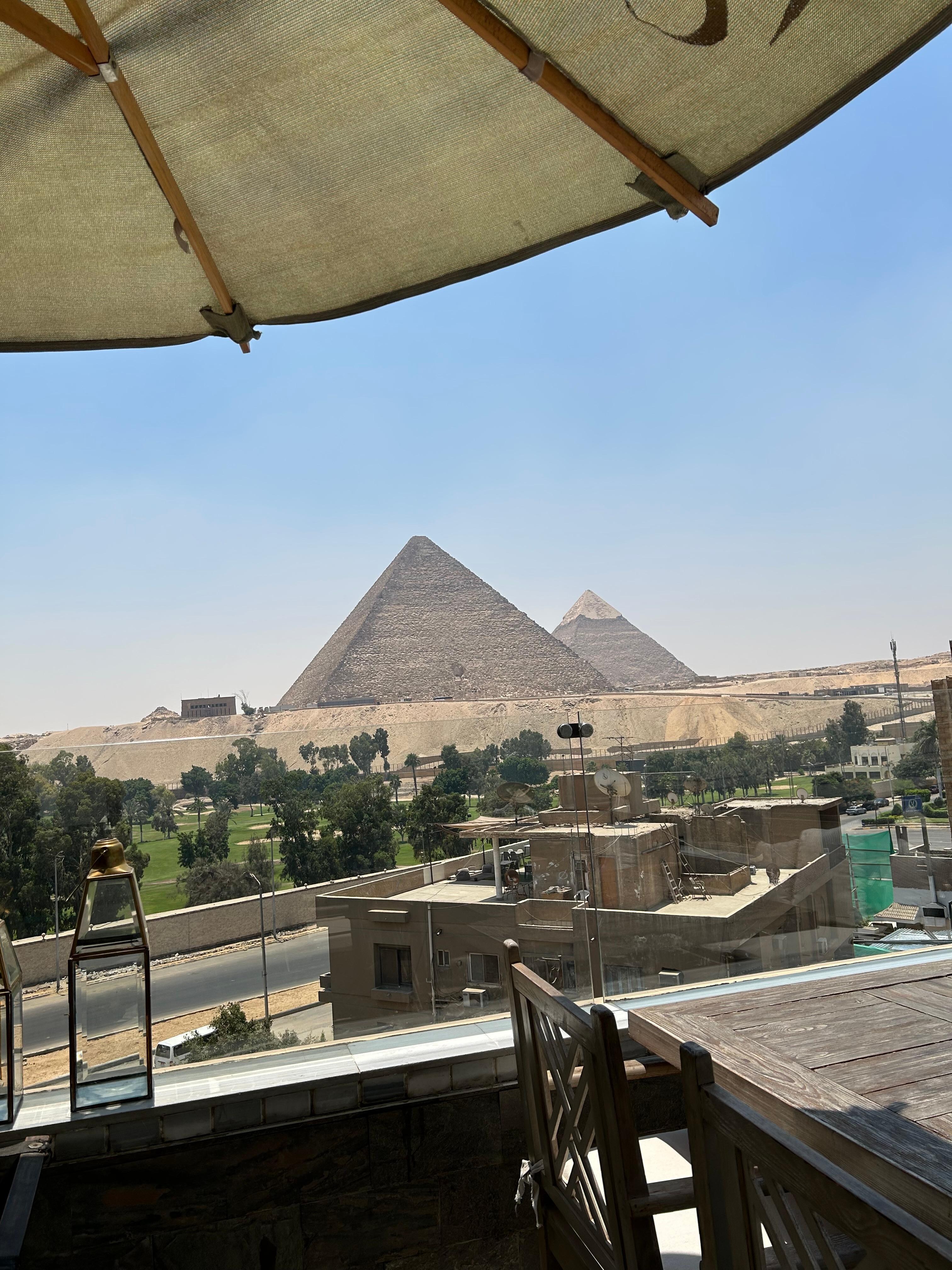 View from the rooftop restaurant