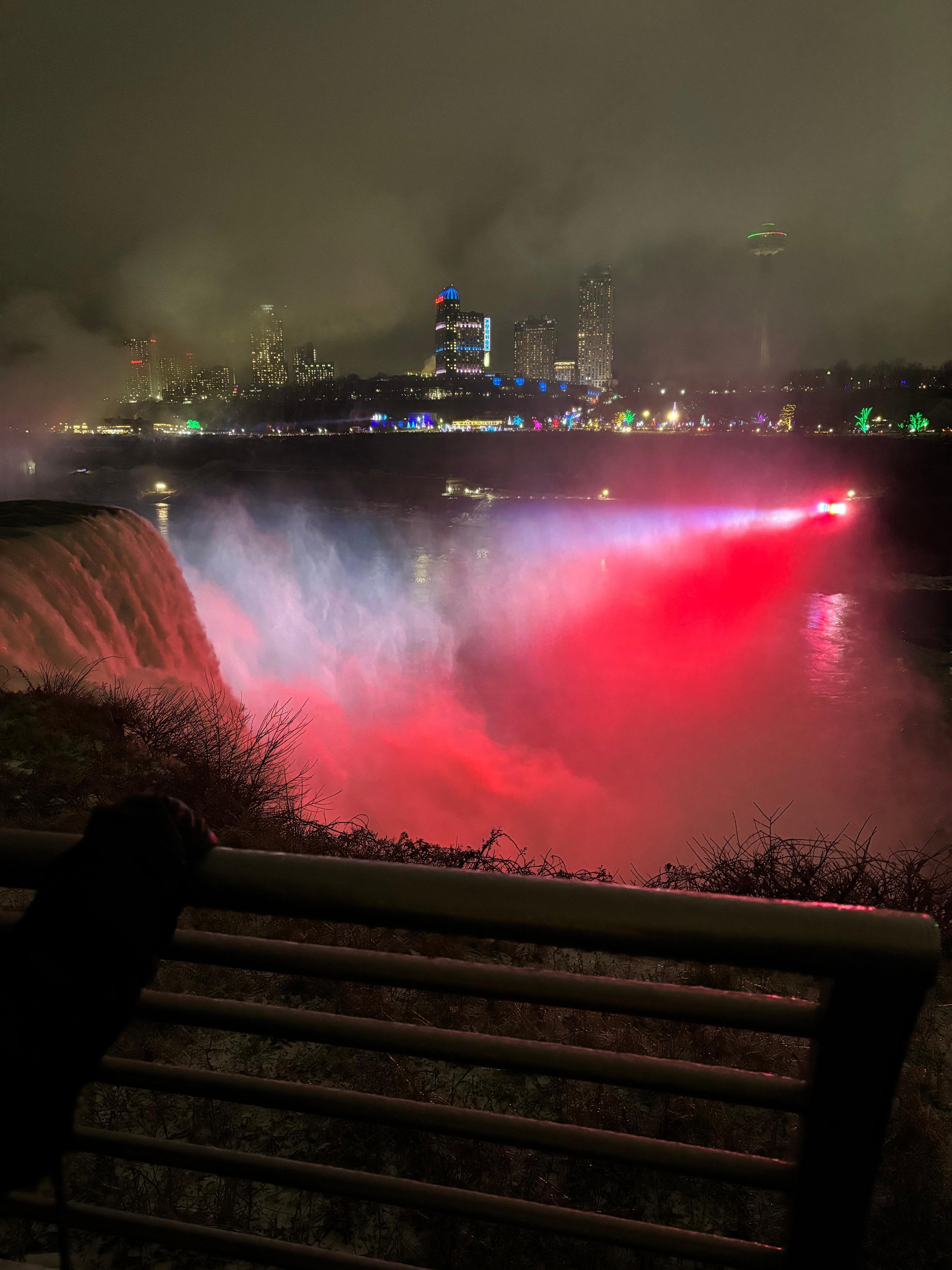 Falls at night 