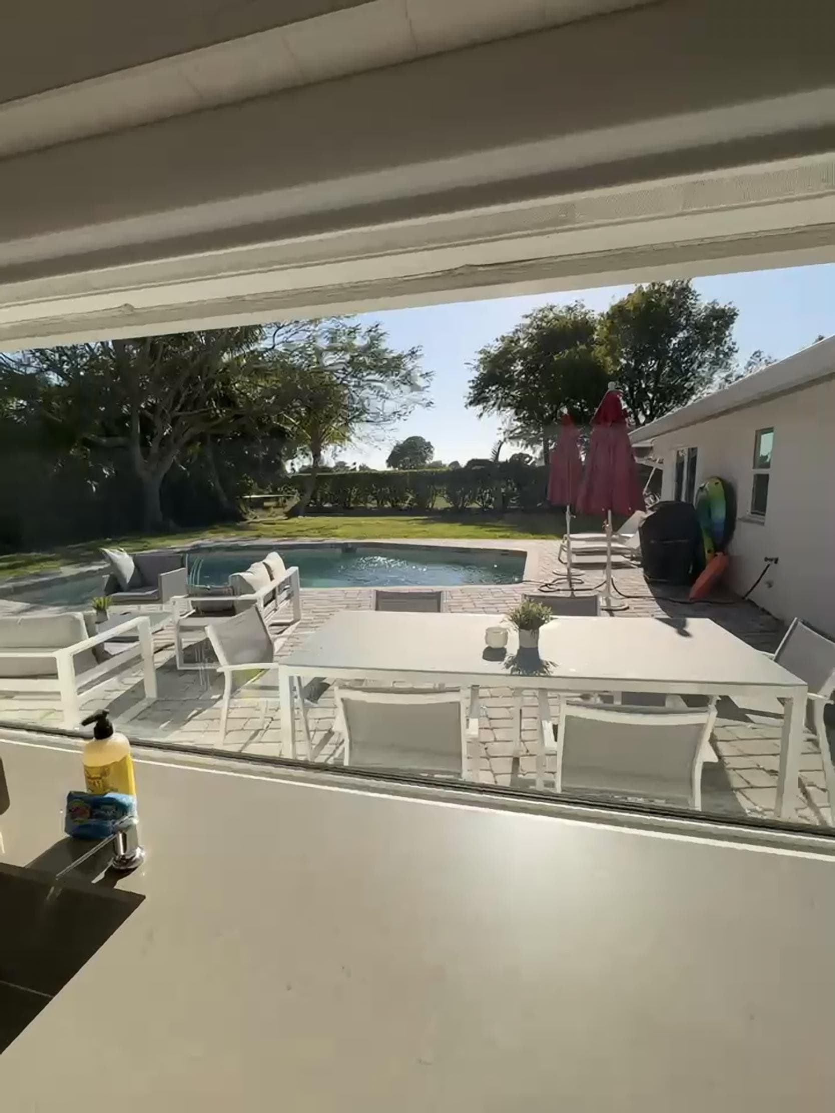 Beautiful pool view every morning 