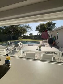 Beautiful pool view every morning