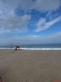 Quiet beach steps away from the house