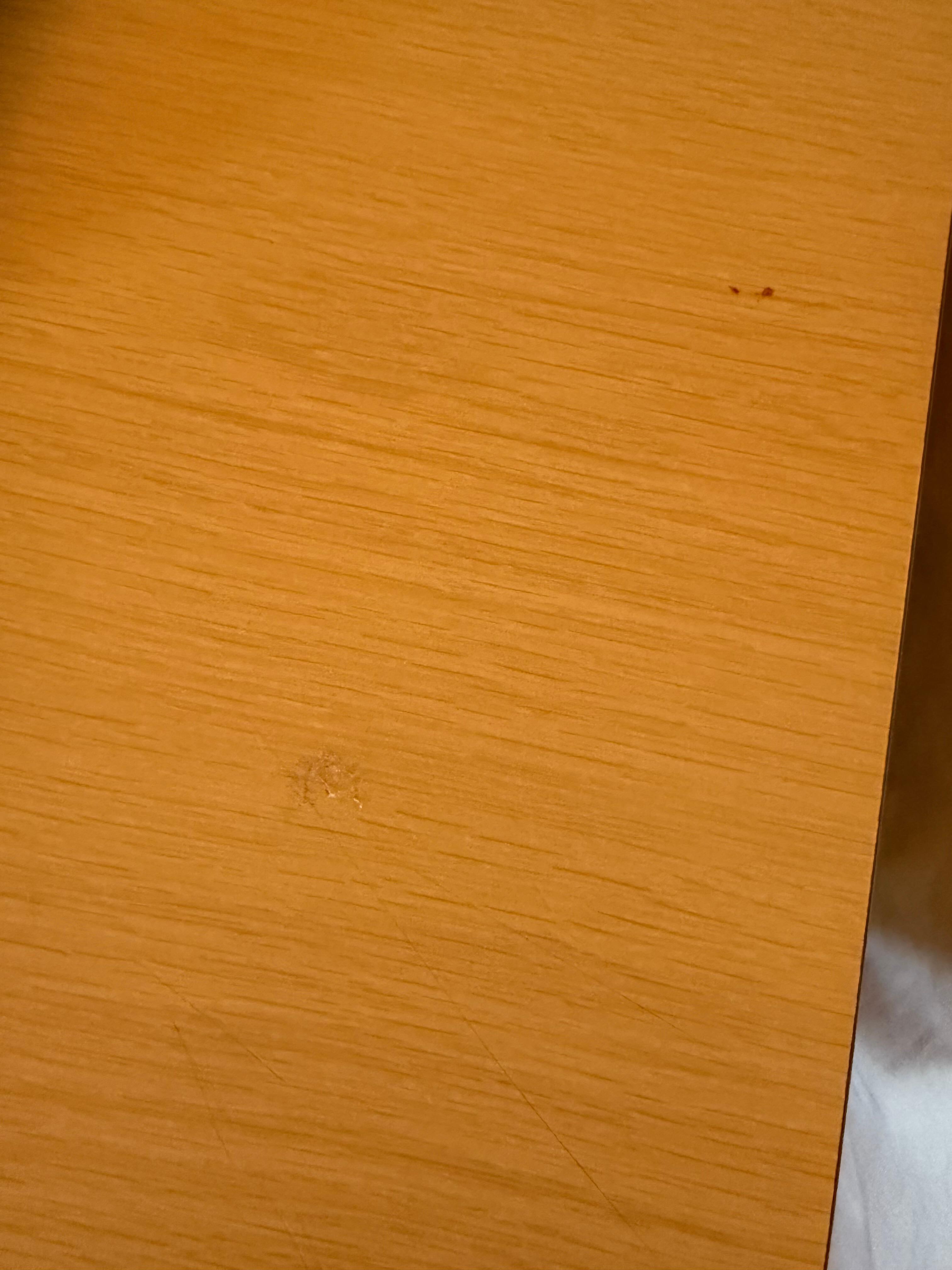 Side table was dirty 