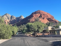 Front of home looking east