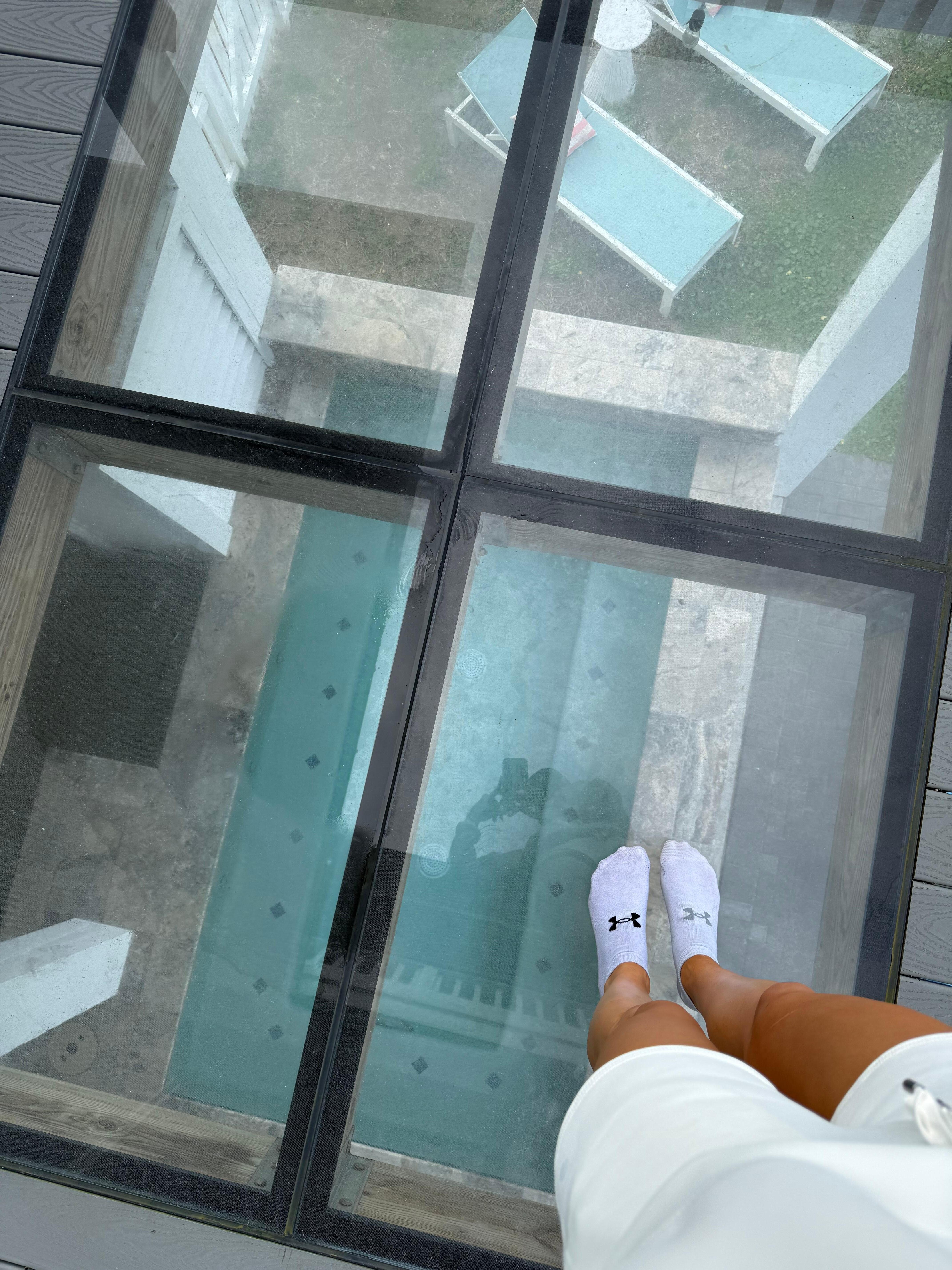 The skylight above the pool was one of the coolest additions! 