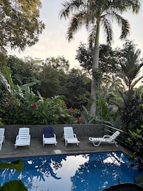 Pool in the morning.