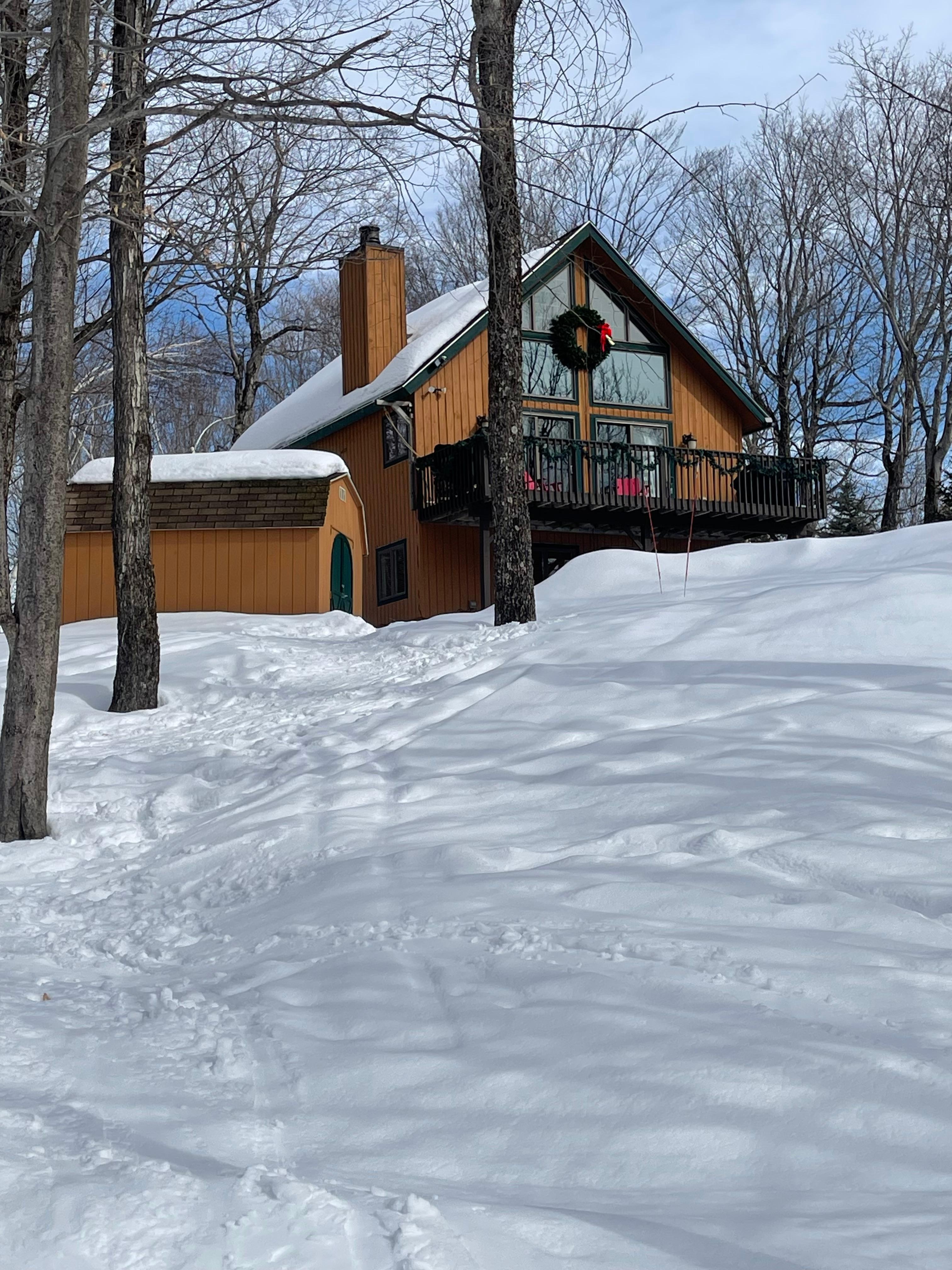 View from the slope! Easy ski on/off.