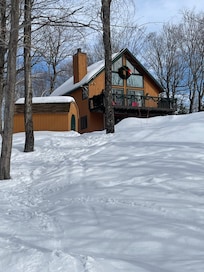 View from the slope! Easy ski on/off.