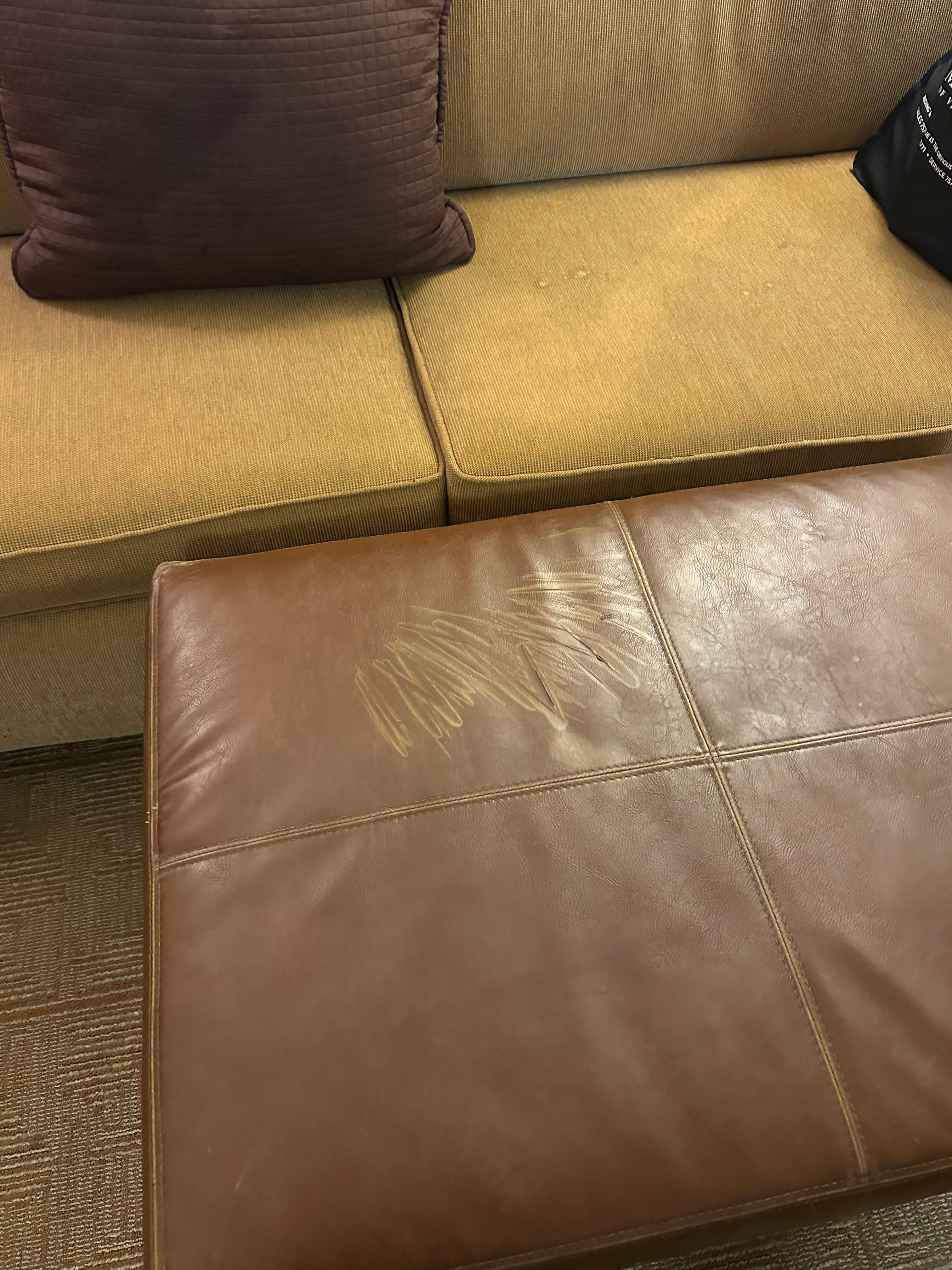 Seat is scratched up 