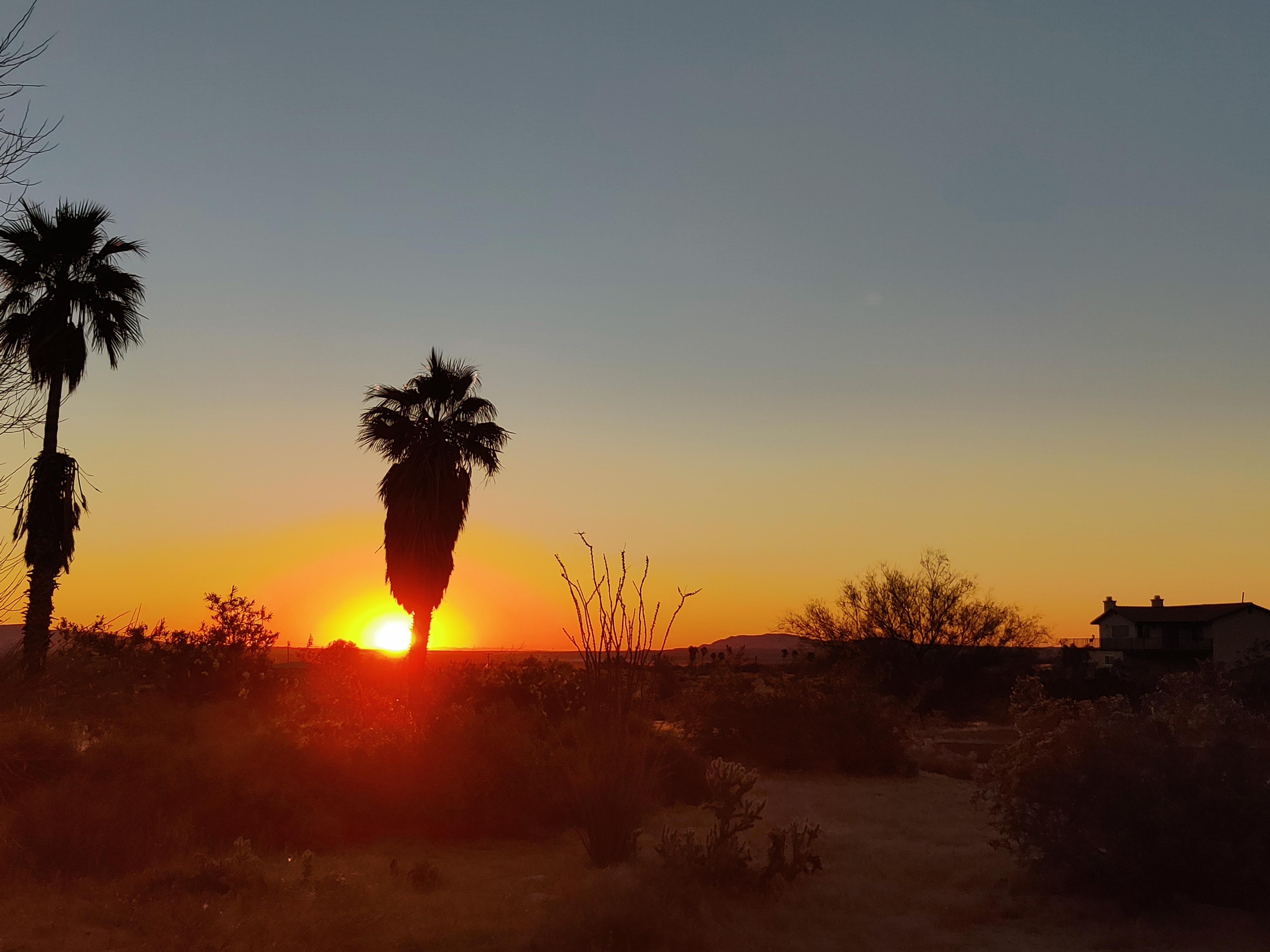 Sunrise from front of house