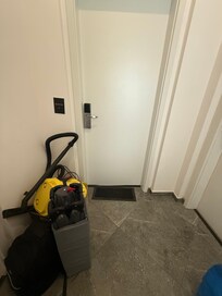 Mess in entrance area every day.
