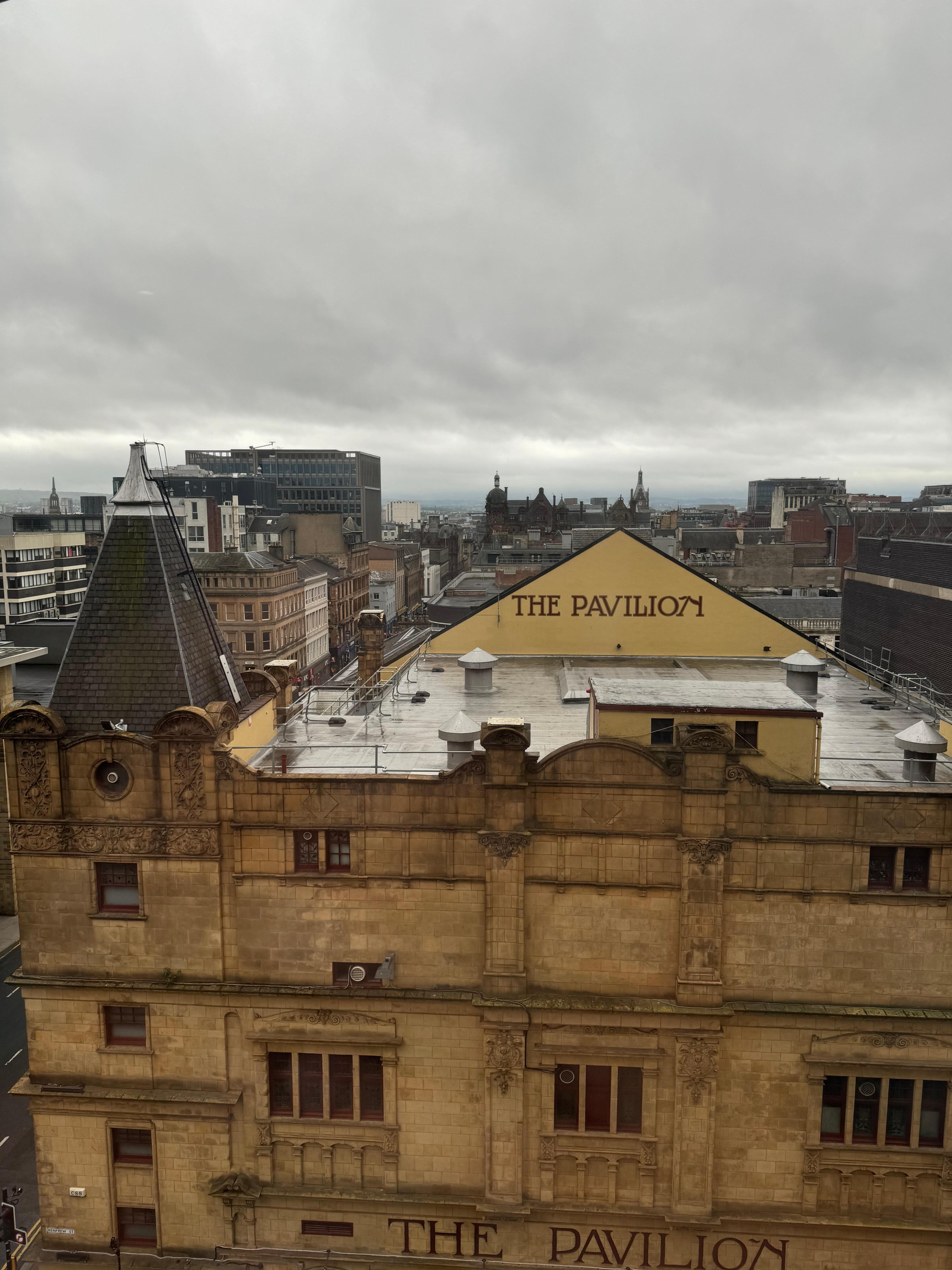 A view from our room on the 6th floor