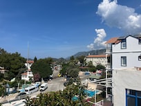 Town view from balcony
