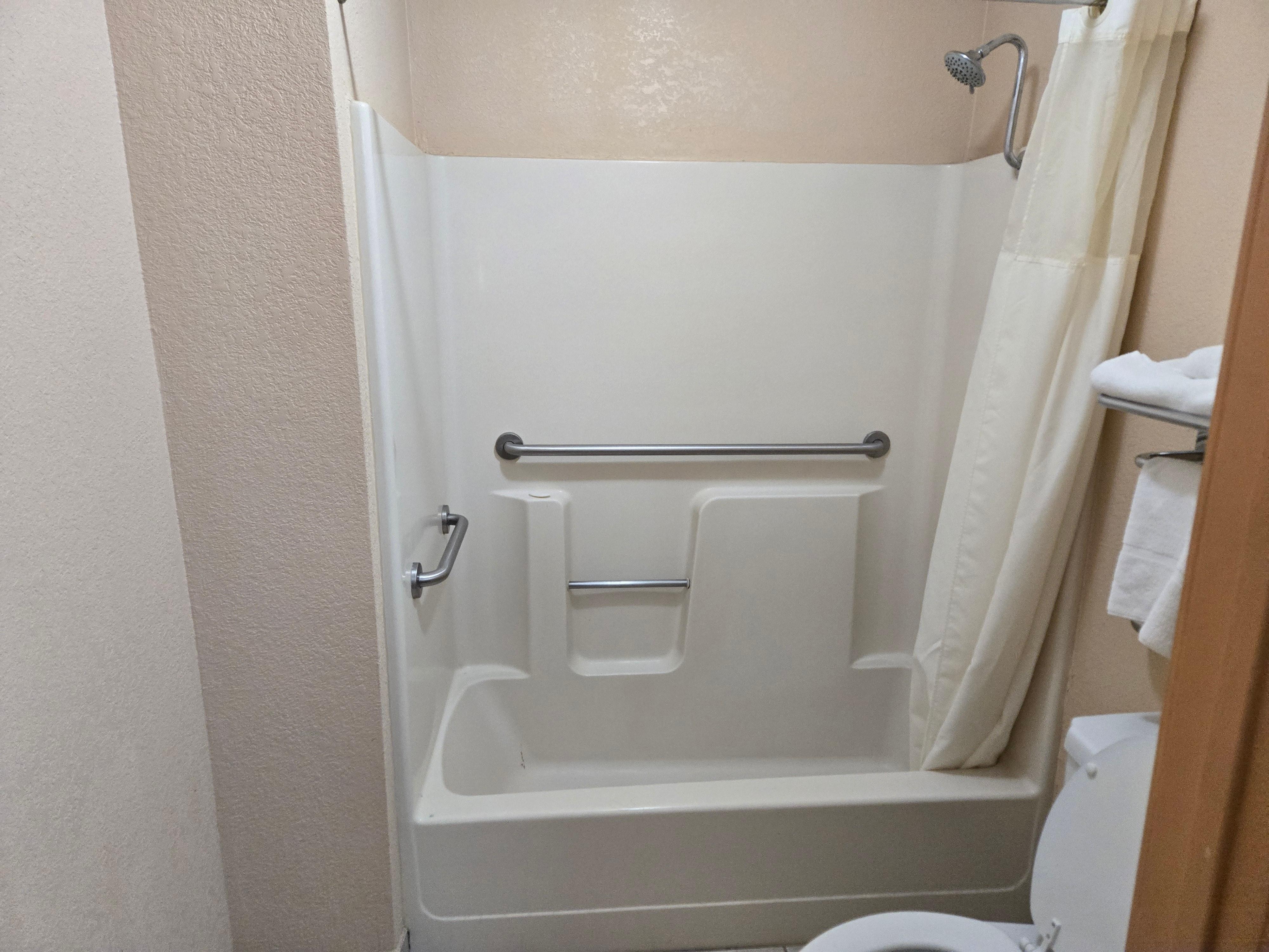 Used soap left in the shower.