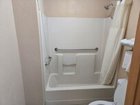 Used soap left in the shower.