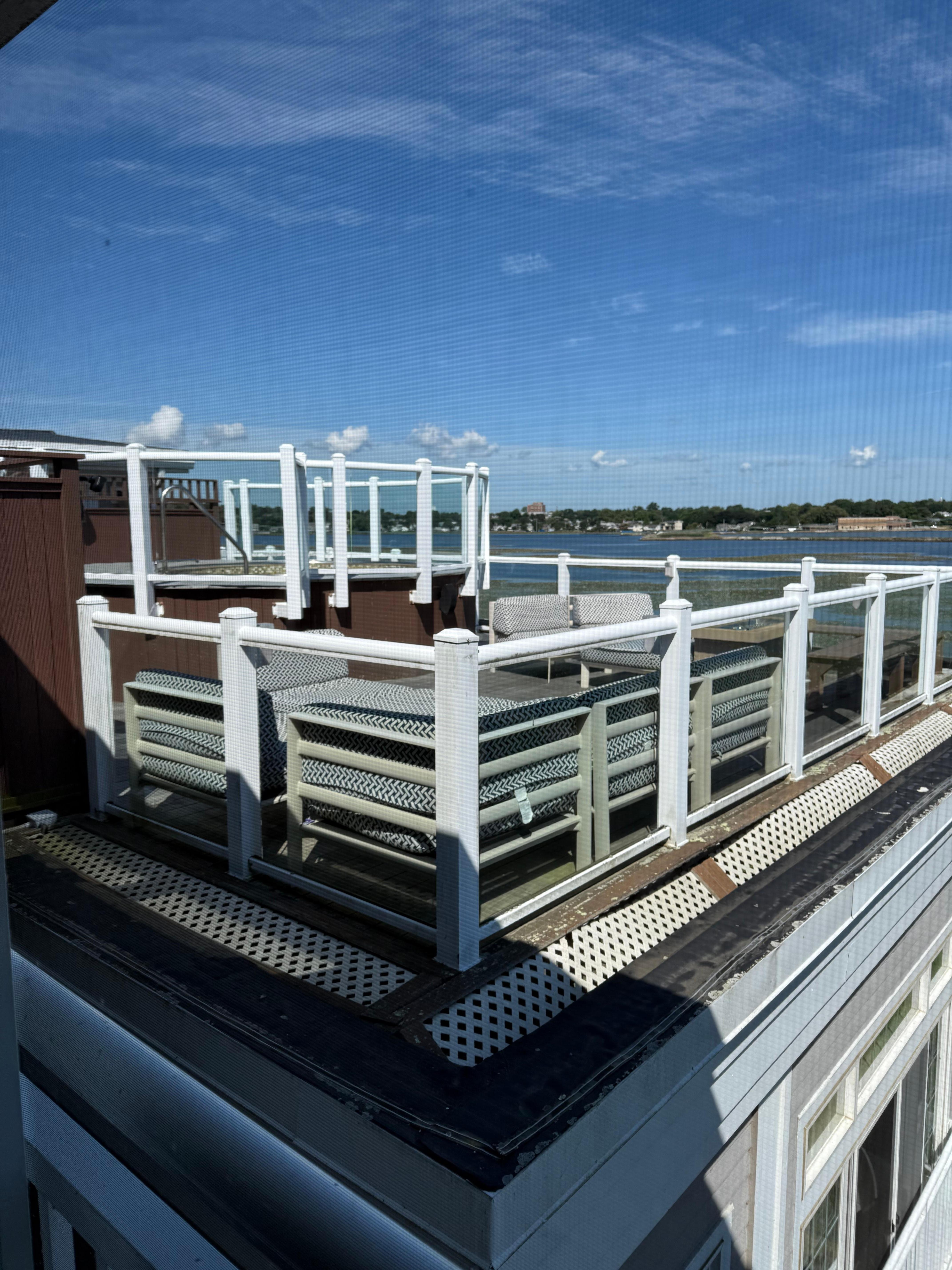 Roof top deck. We were able to access from our room.