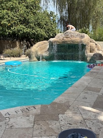 Morning at the pool