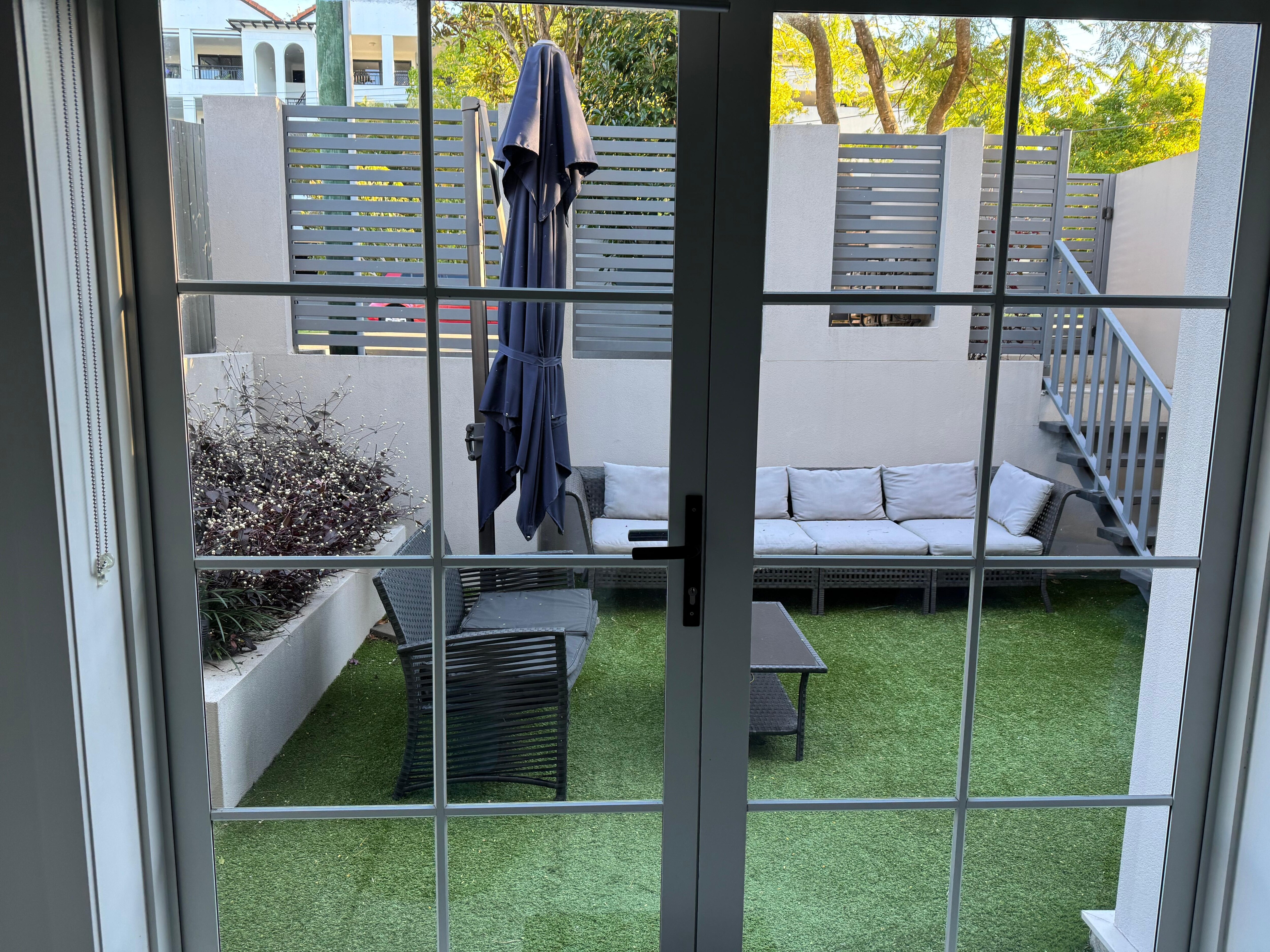 Outdoor area. Sat in the sun for a while.