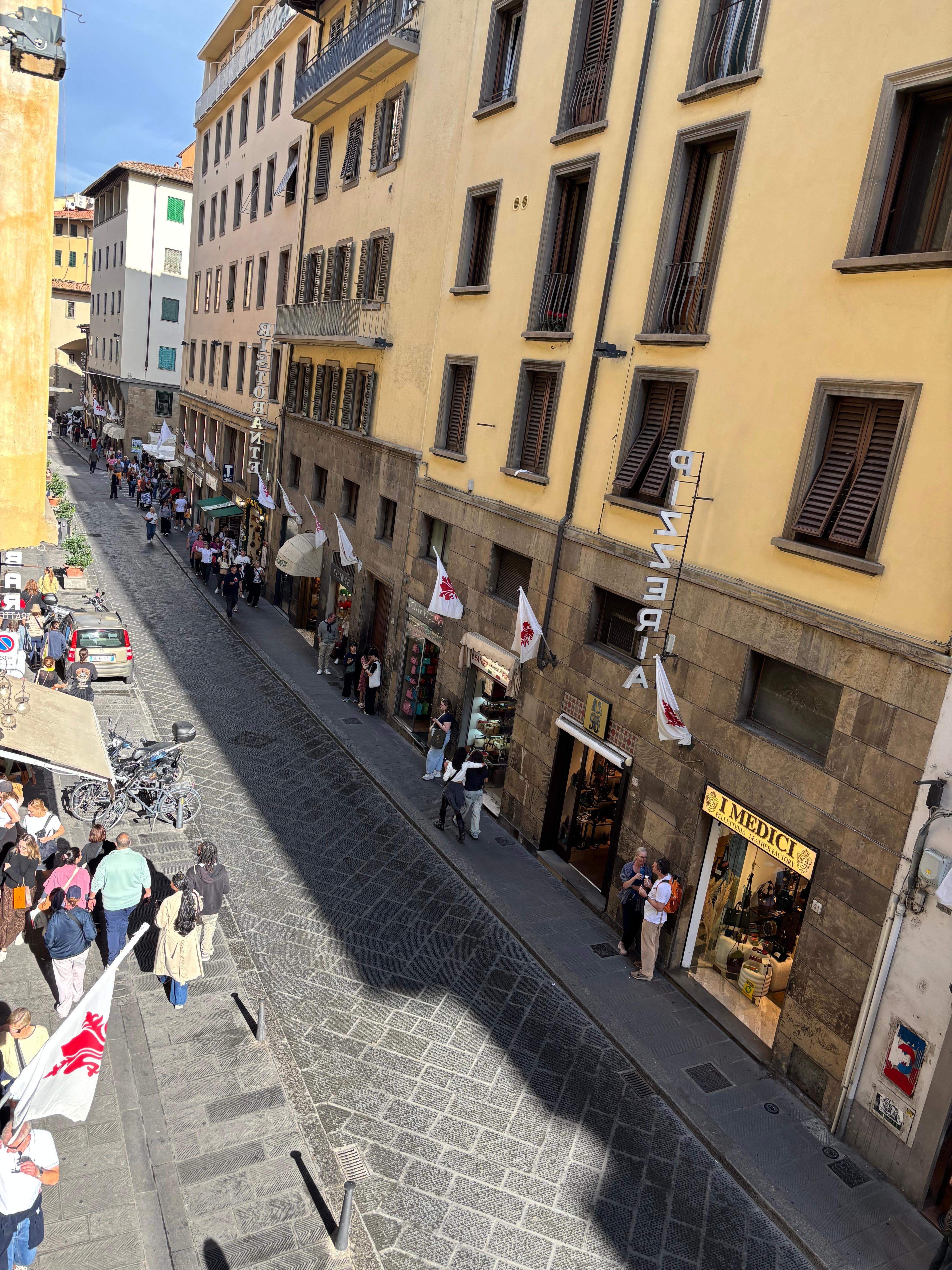 Looking out the window 