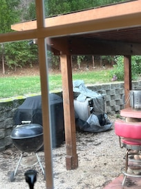 Actual condition of backyard "kitchen"