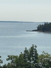 Penobscot Lake view from our room