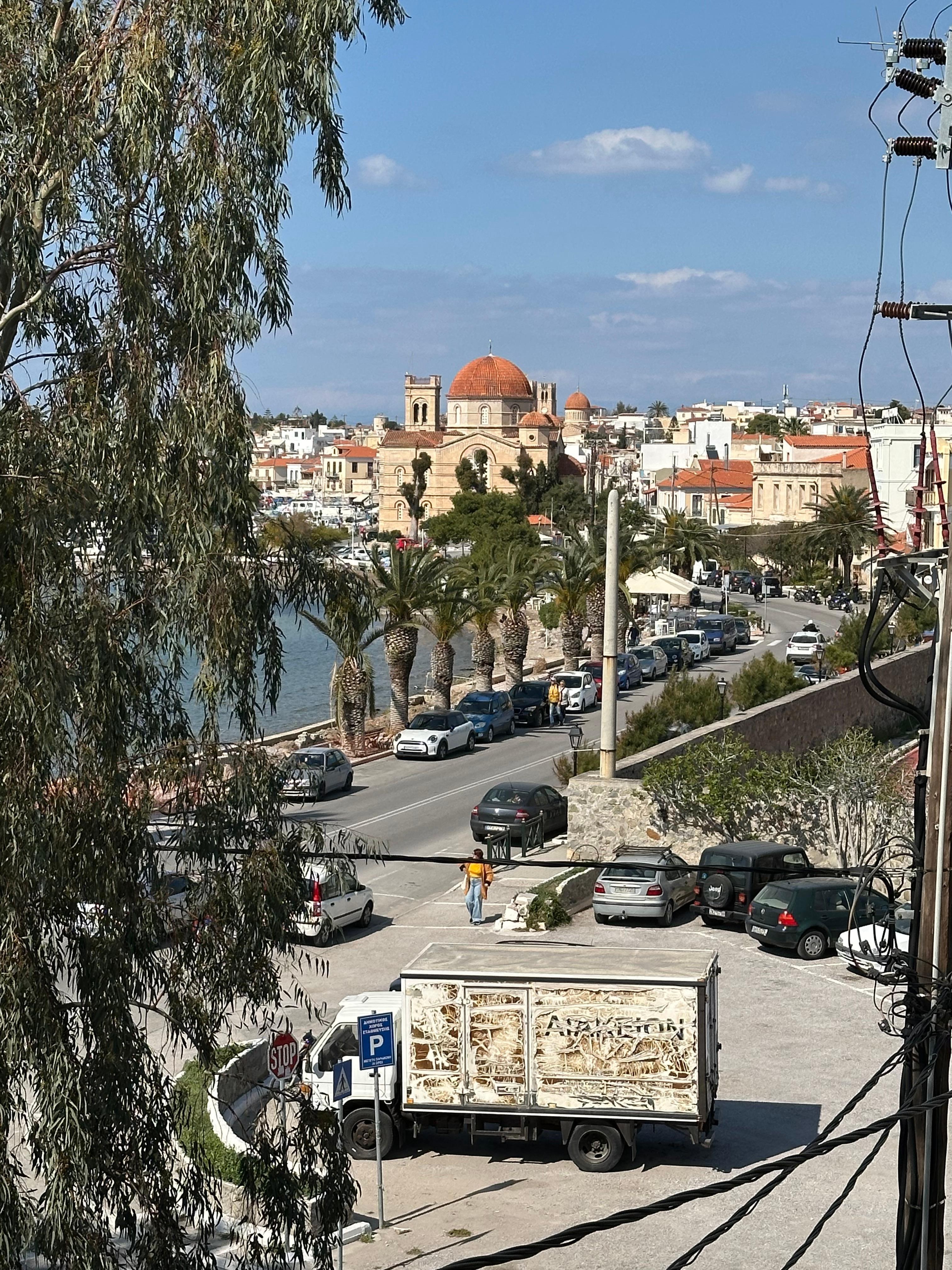 View of the town from balcony