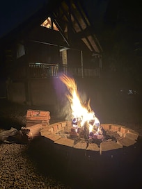 Look at this fire pit! Perfect for making the perfect smore!