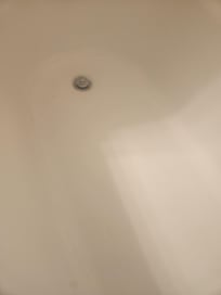 Dirt ring around tub in upstairs bathroom
