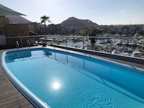 View from the roof top pool.